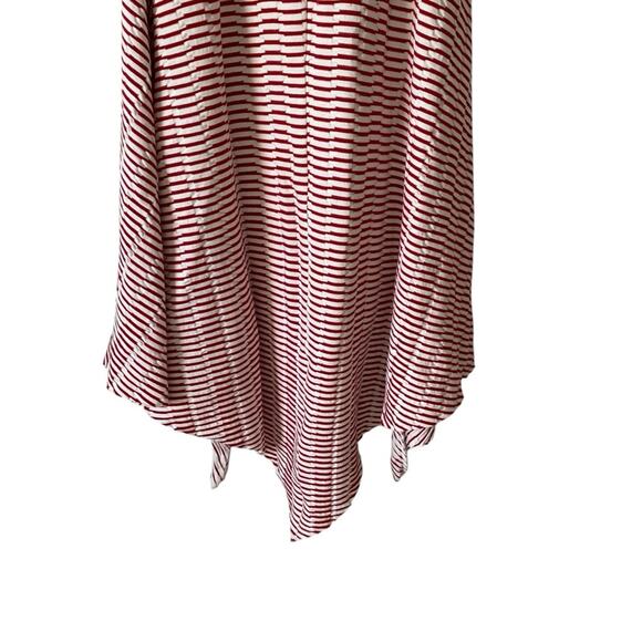 Maeve Anthropologie Caleta Red White Strapless Dress size small - Picture 5 of 9